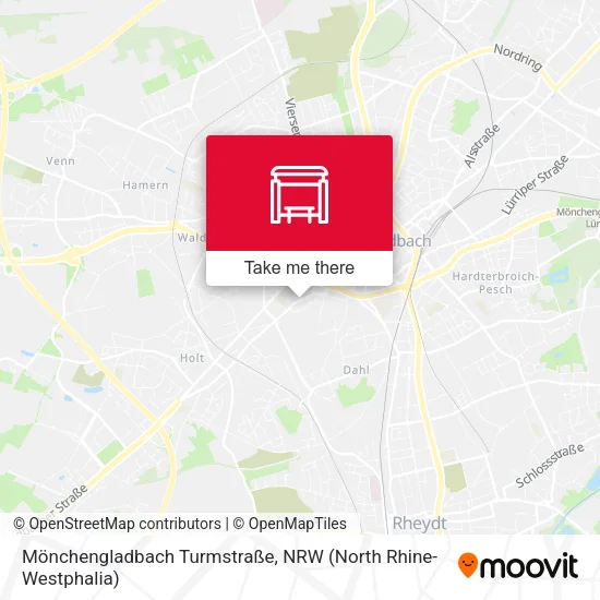 Карта Mönchengladbach Turmstraße