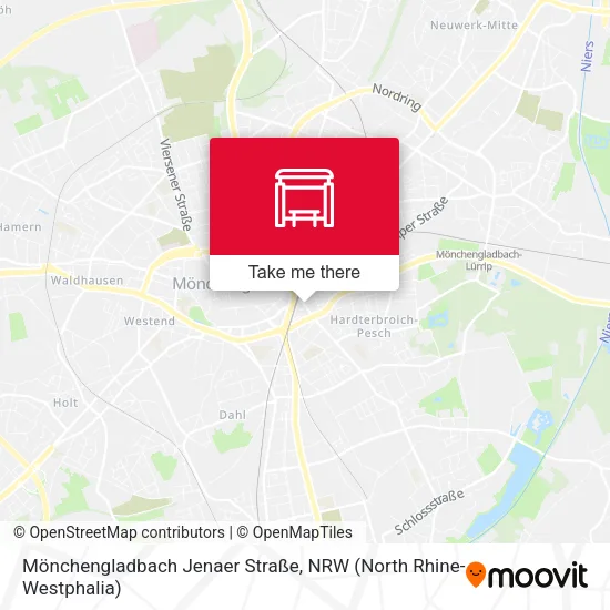 Карта Mönchengladbach Jenaer Straße