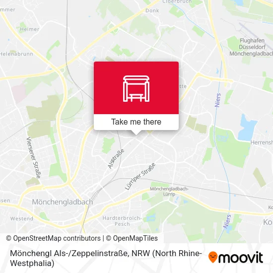 Карта Mönchengl Als-/Zeppelinstraße