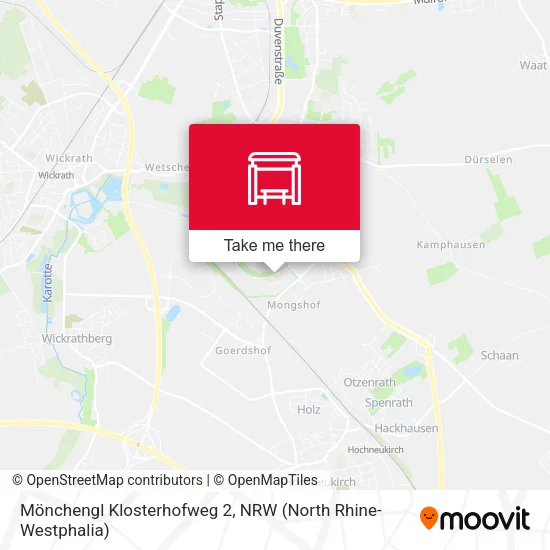 Карта Mönchengl Klosterhofweg 2