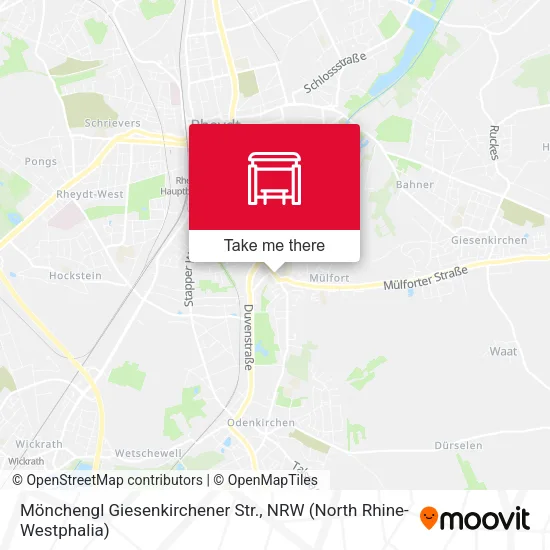 Карта Mönchengl Giesenkirchener Str.