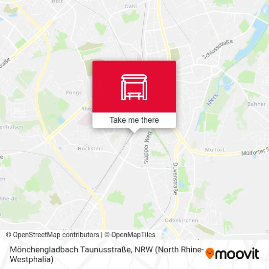 Карта Mönchengladbach Taunusstraße