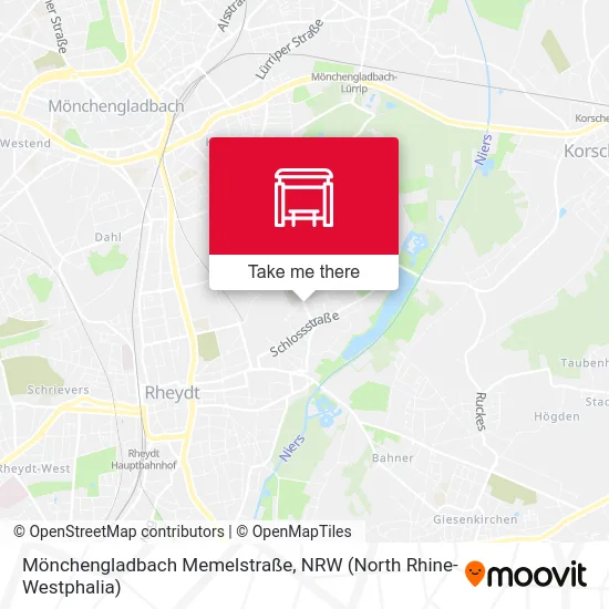 Карта Mönchengladbach Memelstraße