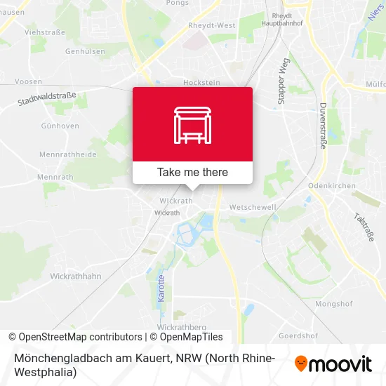 Карта Mönchengladbach am Kauert