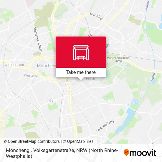 Карта Mönchengl. Volksgartenstraße