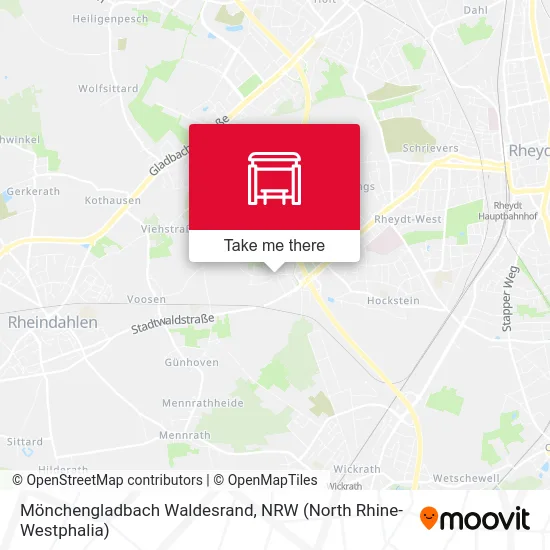 Карта Mönchengladbach Waldesrand