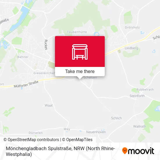 Карта Mönchengladbach Spulstraße