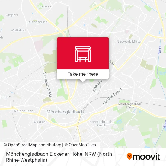 Карта Mönchengladbach Eickener Höhe