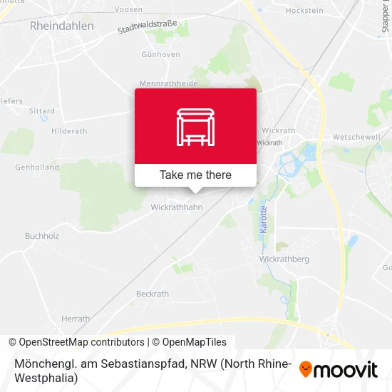 Карта Mönchengl. am Sebastianspfad