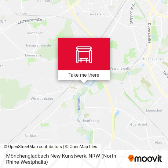 Карта Mönchengladbach New Kunstwerk