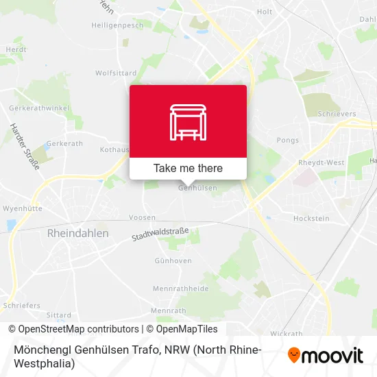 Карта Mönchengl Genhülsen Trafo