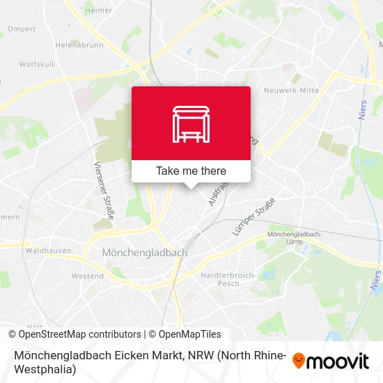 Карта Mönchengladbach Eicken Markt