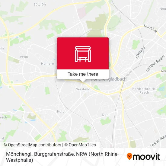 Карта Mönchengl. Burggrafenstraße