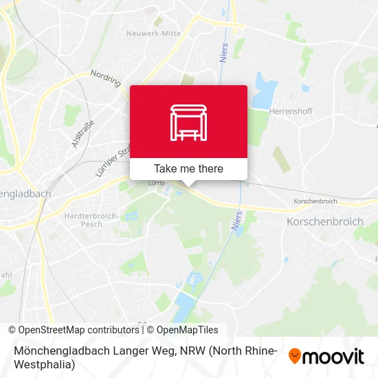 Карта Mönchengladbach Langer Weg