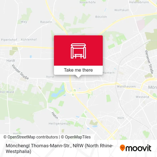 Карта Mönchengl Thomas-Mann-Str.