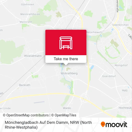 Карта Mönchengladbach Auf Dem Damm