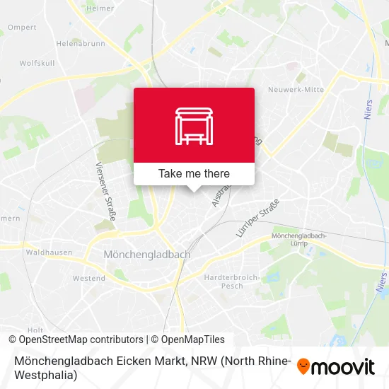 Карта Mönchengladbach Eicken Markt