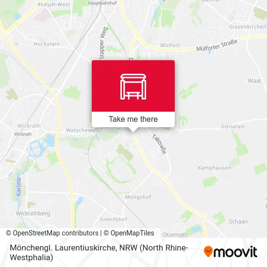 Карта Mönchengl. Laurentiuskirche