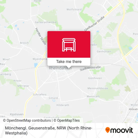 Карта Mönchengl. Geusenstraße