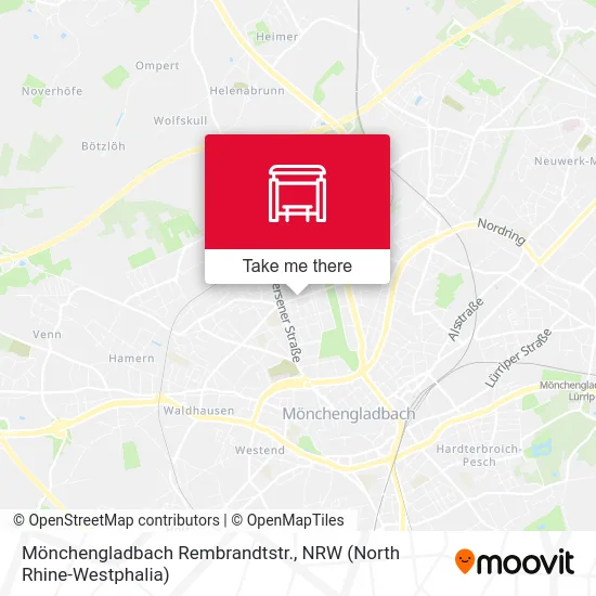 Карта Mönchengladbach Rembrandtstr.