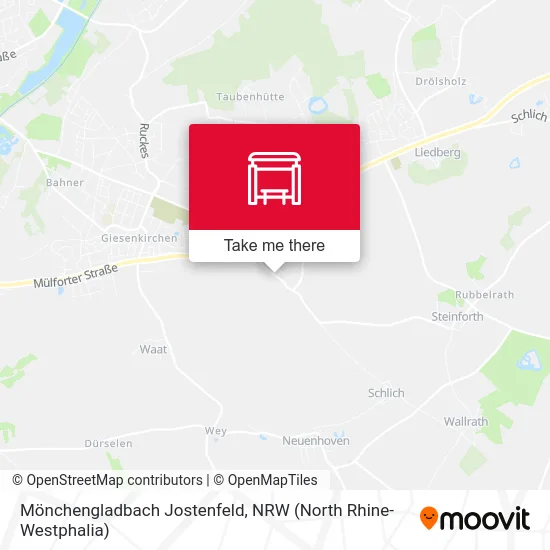 Карта Mönchengladbach Jostenfeld