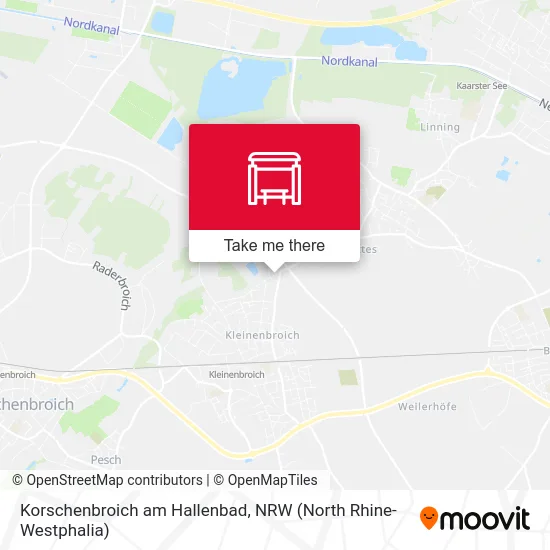 Карта Korschenbroich am Hallenbad