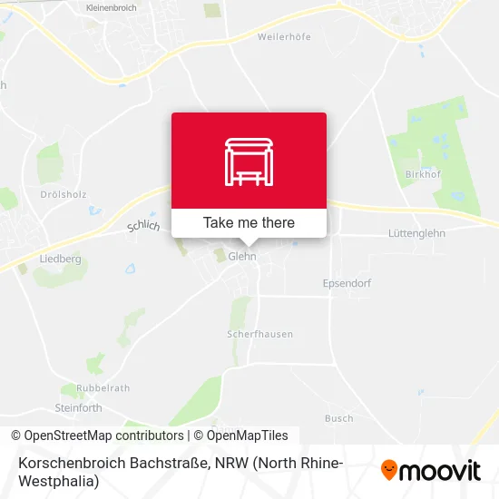 Korschenbroich Bachstraße map