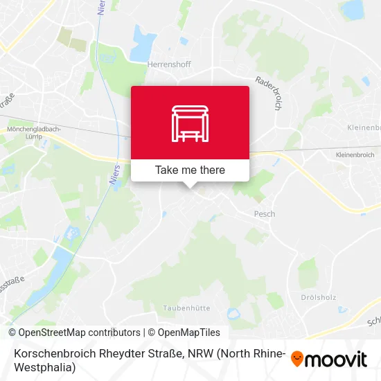 Карта Korschenbroich Rheydter Straße