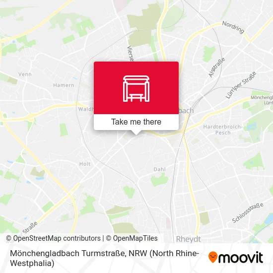 Карта Mönchengladbach Turmstraße