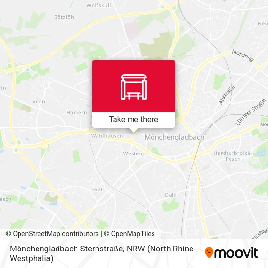 Карта Mönchengladbach Sternstraße