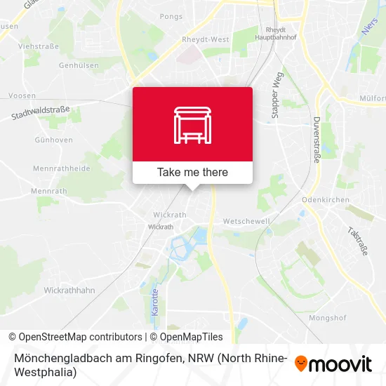 Карта Mönchengladbach am Ringofen