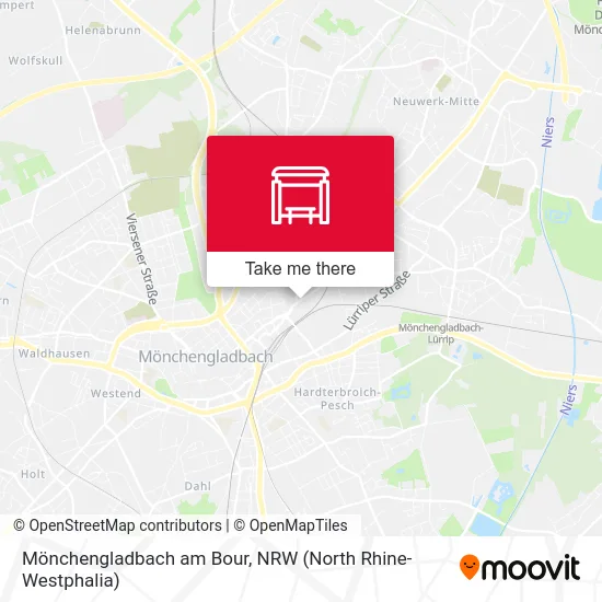 Карта Mönchengladbach am Bour