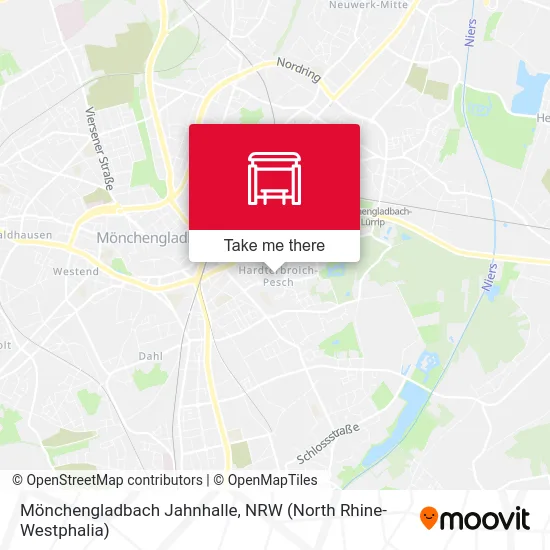 Карта Mönchengladbach Jahnhalle