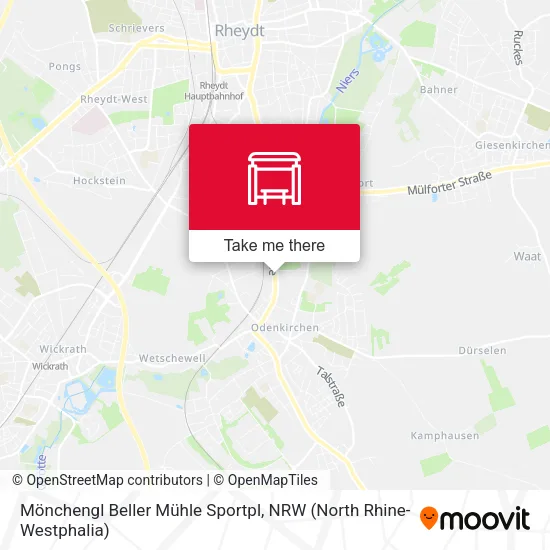 Карта Mönchengl Beller Mühle Sportpl