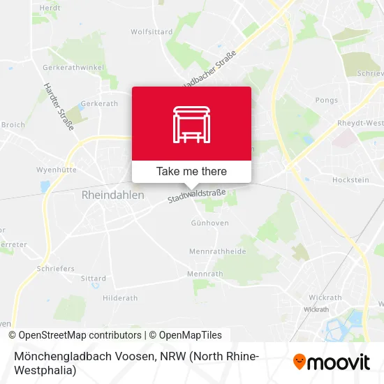 Карта Mönchengladbach Voosen