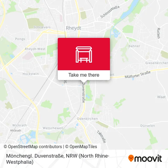 Карта Mönchengl. Duvenstraße