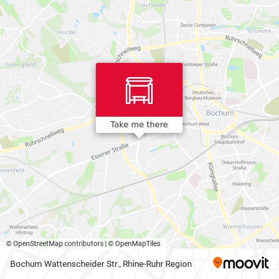 Карта Bochum Wattenscheider Str.