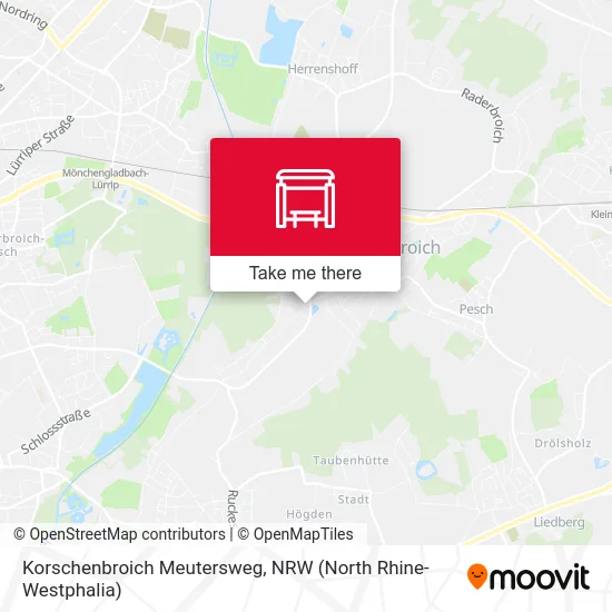 Korschenbroich Meutersweg map