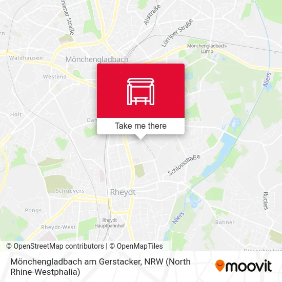 Карта Mönchengladbach am Gerstacker