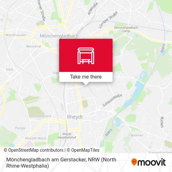 Карта Mönchengladbach am Gerstacker