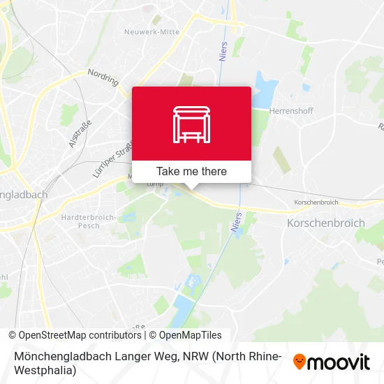 Карта Mönchengladbach Langer Weg