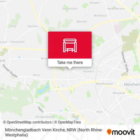 Карта Mönchengladbach Venn Kirche