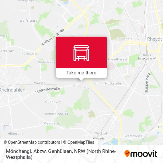 Карта Mönchengl. Abzw. Genhülsen