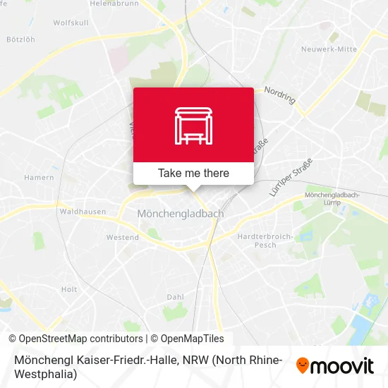 Карта Mönchengl Kaiser-Friedr.-Halle