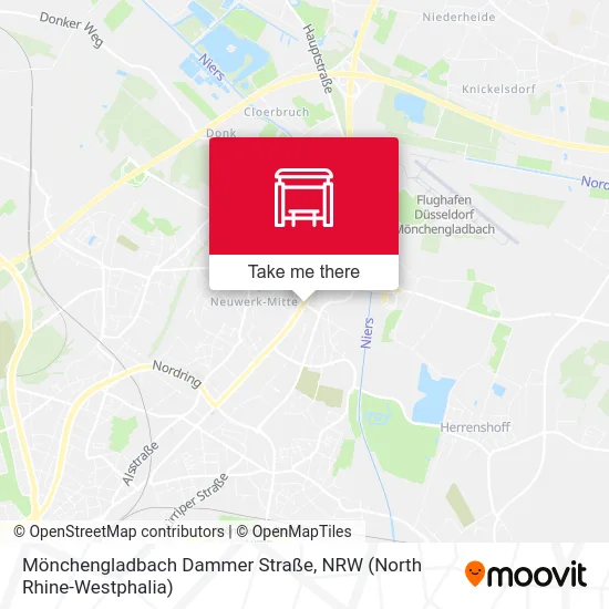 Карта Mönchengladbach Dammer Straße