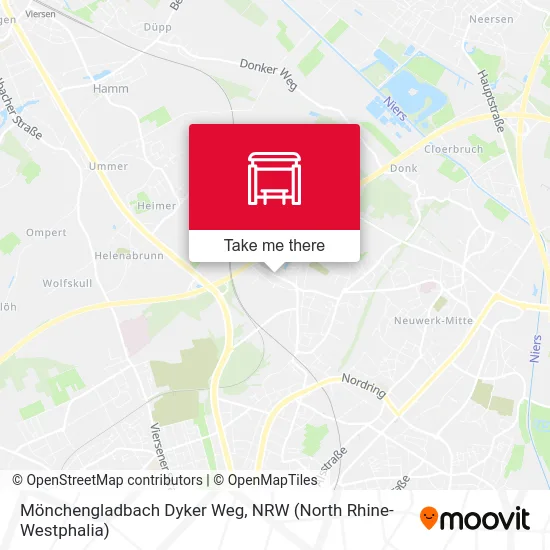 Карта Mönchengladbach Dyker Weg