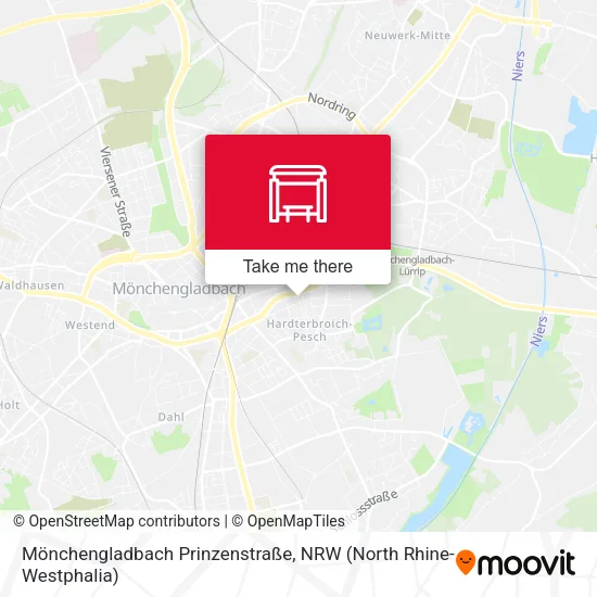 Карта Mönchengladbach Prinzenstraße