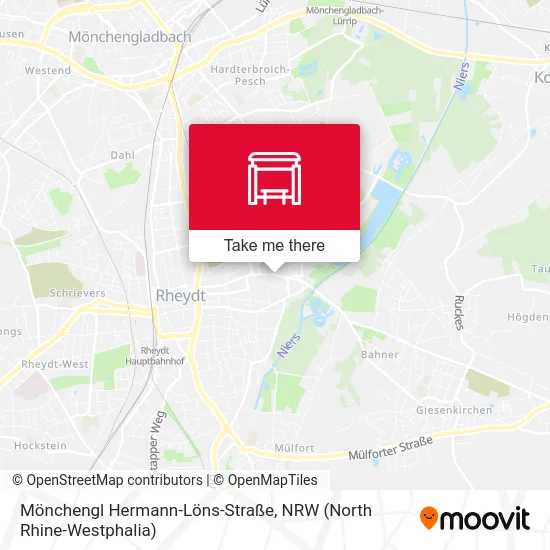 Карта Mönchengl Hermann-Löns-Straße