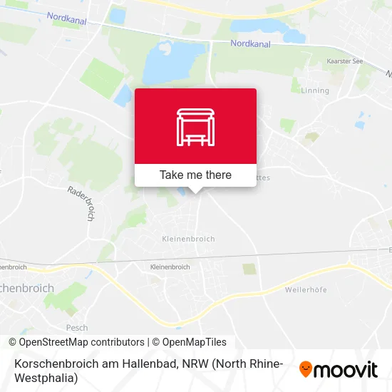 Карта Korschenbroich am Hallenbad