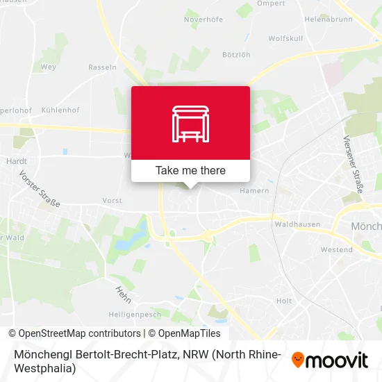 Карта Mönchengl Bertolt-Brecht-Platz